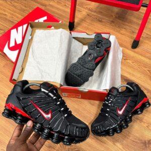 Nike Shox TL Black &amp; University Red Sneakers