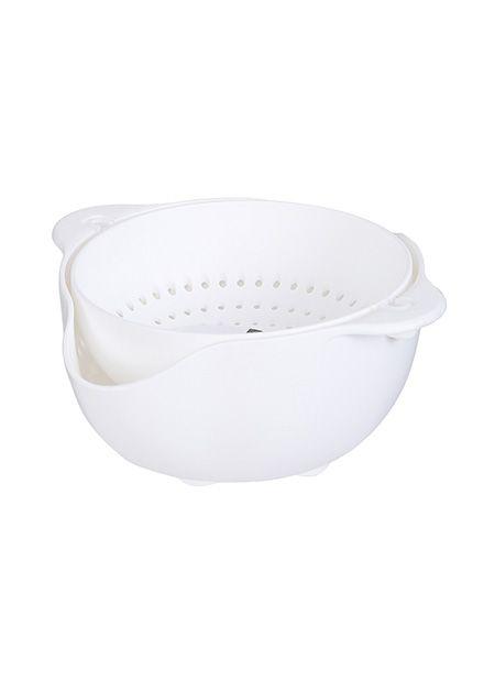 Miniso Dual Layer Colander - White