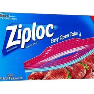 Ziploc Easy Open Tabs Storage Bags Gallon x57